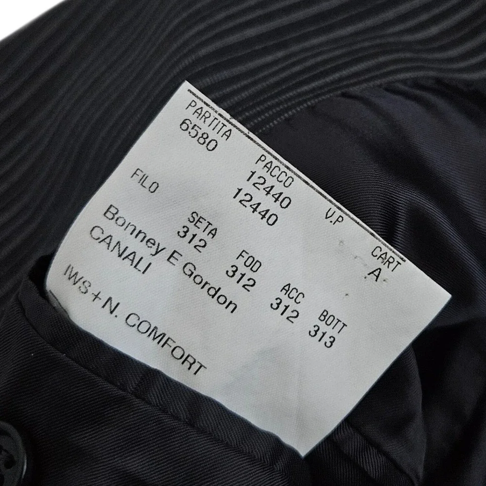 Canali Mens US 42L EU 52 Pinstripe Wool Blazer Jacket Italy Made Natural Comfort